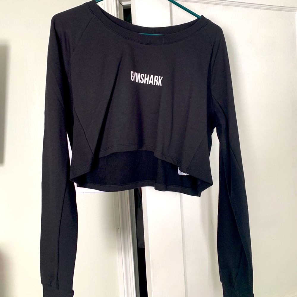 NWT gymshark cropped long sleeve crew neck